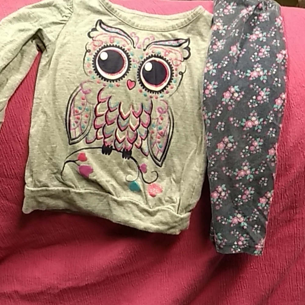 Girls 2t owl outfit